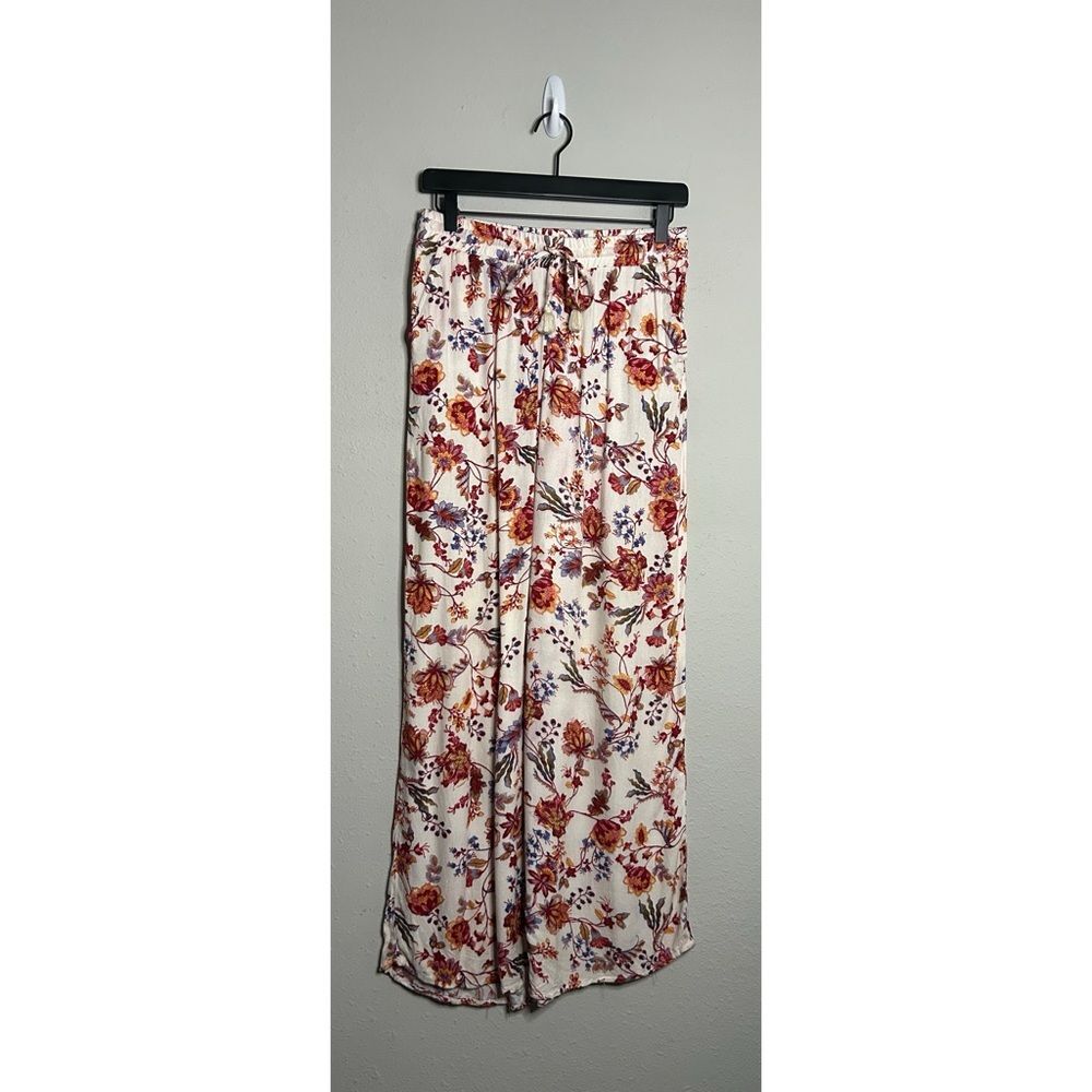 Cupio Floral Wide-Leg Pants Size S NWOT